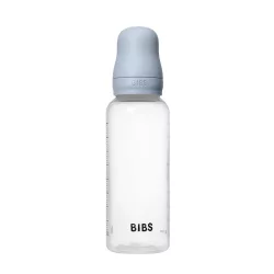   BIBS Sada fľašiek 270 ml s cumičkou z prírodného kaučuku – pastelovo modrá