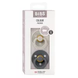 BIBS Colour Cumi 2-dielna sada (Piesok/Grafit) 0–6 mesiacov