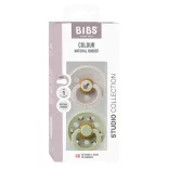 BIBS Studio Včielka Colour Urban Garden Cumí 2 ks 0-6 mesiacov - Hubový mix