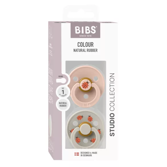 BIBS Studio Katica Colour Urban cumlík 2 ks 0–6 mesiacov – ružová farba mix