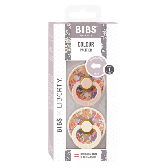 BIBS x Liberty 2-dielna sada Colour Cumí 0-6 mesiacov - Letné kvety Púder Mix