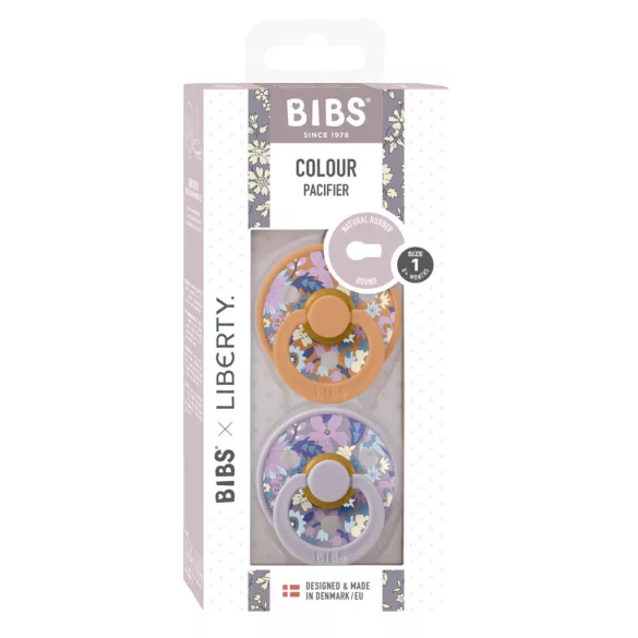 BIBS x Liberty 2-dielna sada Colour Cumi 0–6 mesiacov – Letné kvety a tekvicový mix
