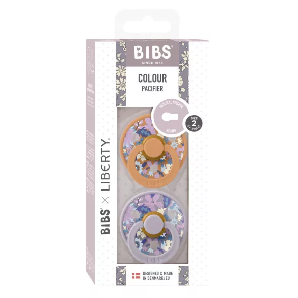 BIBS x Liberty 2-dielna sada Colour Cumi 6–18 mesiacov – Letné kvety, tekvicová zmes