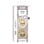 BIBS x Liberty 2-dielna sada Colour Cumi 0–6 mesiacov – Jahodovo-krémovo-biela kombinácia