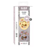 BIBS x Liberty 2-dielna sada Colour Cumi 6–18 mesiacov – Jahoda Krémovožltá Mix