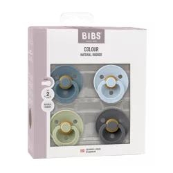   BIBS Colour Cumi 4-dielna sada (páv/šalvia/pastelovo modrá/grafitová) 6–18 mesiacov