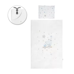   Lorelli 5-dielna sada posteľnej bielizne - Bear with Swing Blue