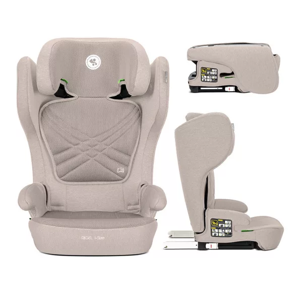 Lorelli Rigel 100-150 cm összecsukható isofix gyerekülés - Beige