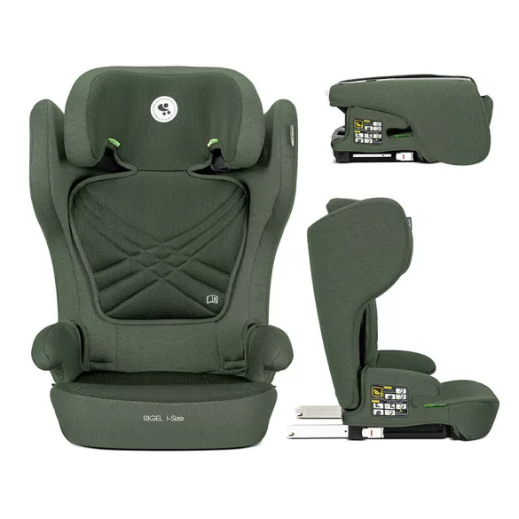 Lorelli Rigel 100-150 cm összecsukható isofix gyerekülés - Green