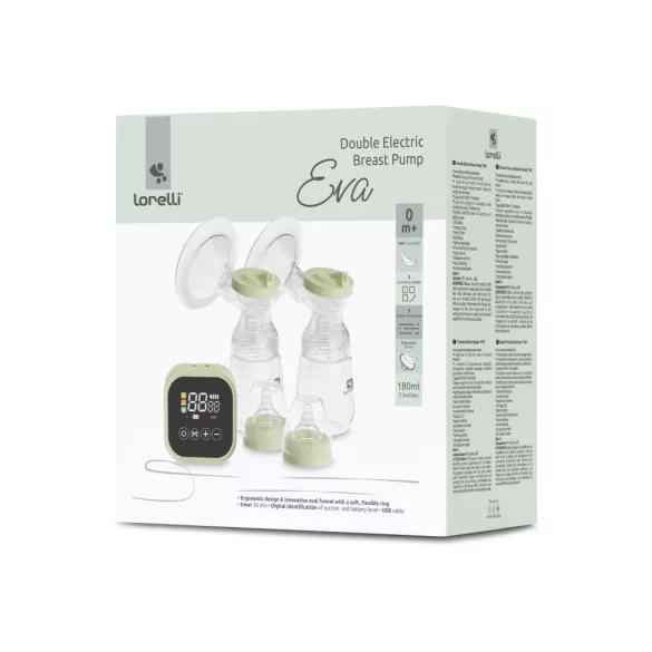 Lorelli Eva dupla elektromos mellszívó - Green