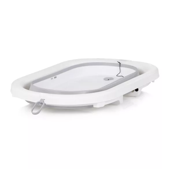 Chipolino Bubble Spa 3v1 skladacia vanička s príslušenstvom 83 cm - light grey