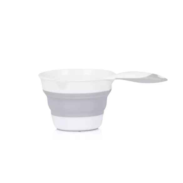 Chipolino Bubble Spa 3v1 skladacia vanička s príslušenstvom 83 cm - light grey