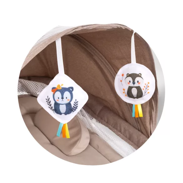 Chipolino Lambada elektrická hojdačka - tiramisu