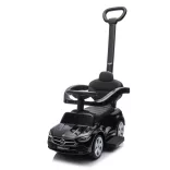 Chipolino Mercedes Benz C-Class detské autíčko s vodiacou tyčou - black