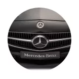 Chipolino Mercedes Benz C-Class detské autíčko s vodiacou tyčou - black