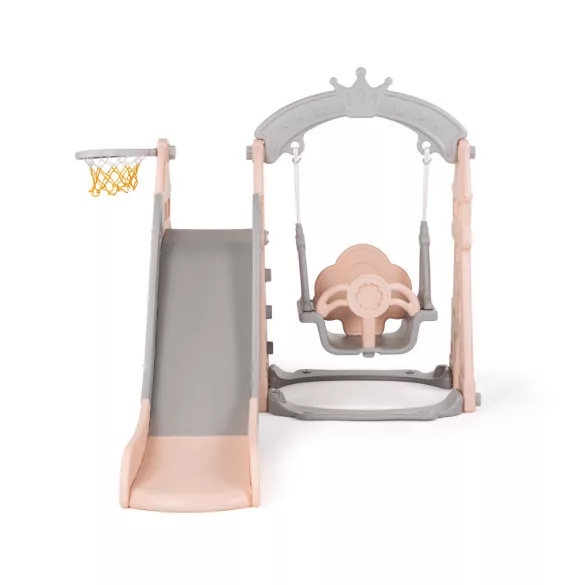 Chipolino Ring hojdačka a šmýkačka - pink