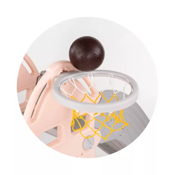 Chipolino Ring hojdačka a šmýkačka - pink