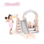 Chipolino Ring hojdačka a šmýkačka - pink