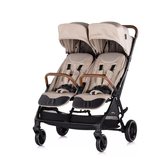 Chipolino Twinity kočík pre dvojičky - tiramisu
