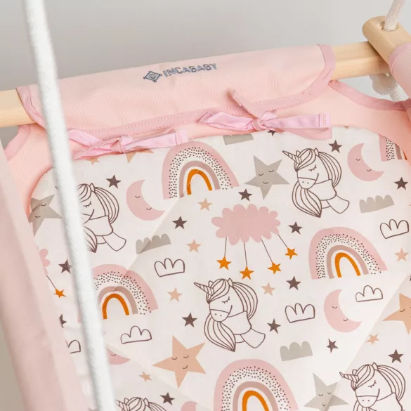 Incababy detská hojdačka Basic - Unicorn