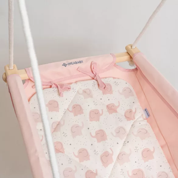 Incababy detská hojdačka Comfort - Pinkyphant FW