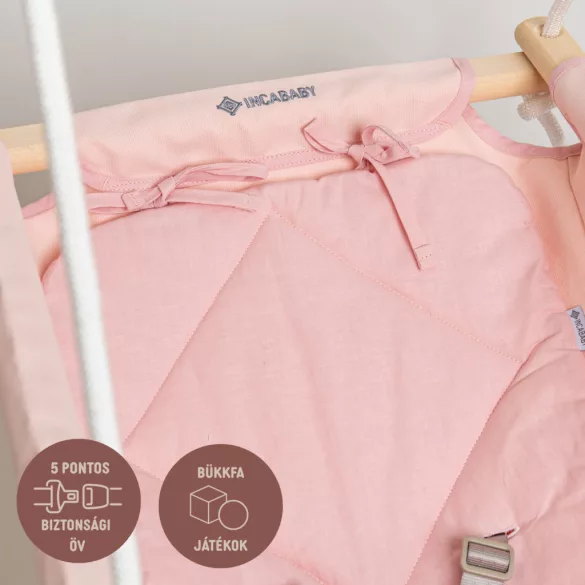 Incababy detská hojdačka Comfort - Powder Pink