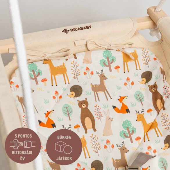 Incababy detská hojdačka Comfort - Forest Friends FW