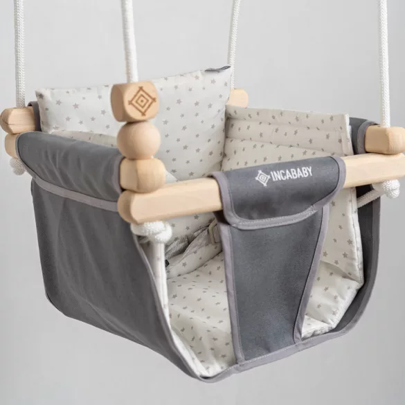 Incababy Junior hojdačka Comfort - Grey Stars