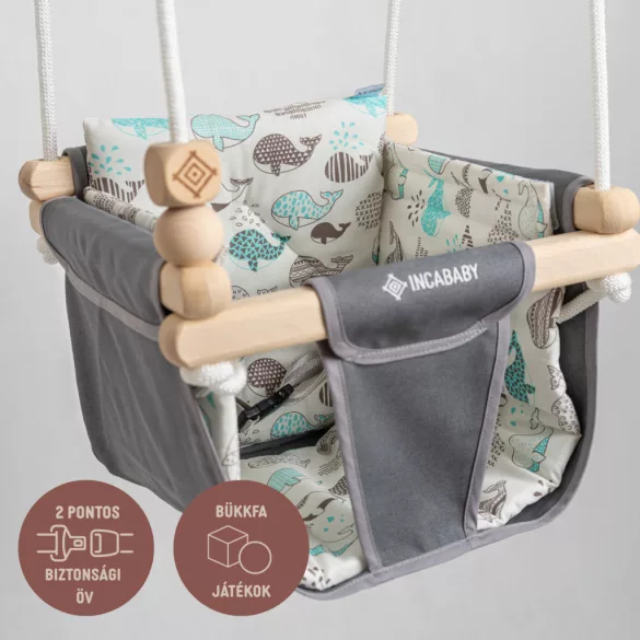 Incababy Junior hojdačka Comfort - Whale