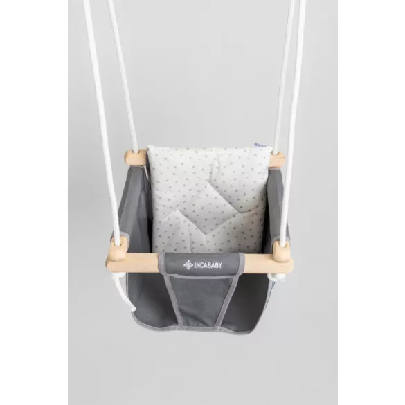 Incababy Junior hojdačka Basic - Grey Stars