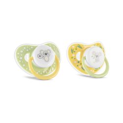 Baby Care cumlík s krytom 2ks 6M+ - YELLOW/GREEN