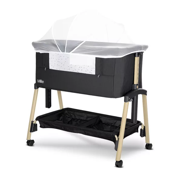 Lorelli Millie postieľka k posteli - Black wood