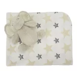 Lorelli Nappy prikríka 75x90 cm - Beige Elephant