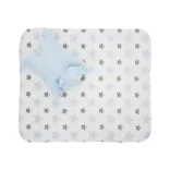 Lorelli Poffy Duo prikrývka 75x90 cm s vankúšikom 45x30 cm - White Blue Teddy Bear