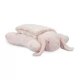 Lorelli Poffy Duo prikrývka 75x90 cm s vankúšikom 45x30 cm - Peach Bunny