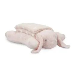   Lorelli Poffy Duo prikrývka 75x90 cm s vankúšikom 45x30 cm - Peach Bunny