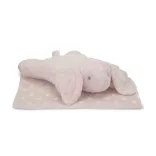Lorelli Poffy Duo prikrývka 75x90 cm s vankúšikom 45x30 cm - Peach Bunny