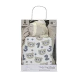 Lorelli Poffy Duo prikrývka 75x90 cm s vankúšikom 45x30 cm - White BeigeTeddy Bear