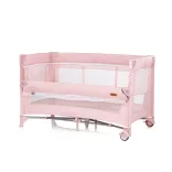 Chipolino Glory multifunkčná cestovná postieľka - pink marshemllow