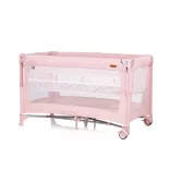 Chipolino Glory multifunkčná cestovná postieľka - pink marshemllow
