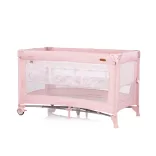 Chipolino Glory multifunkčná cestovná postieľka - pink marshemllow