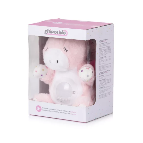 Chipolino plyšová hračka s projektorom - Unicorn