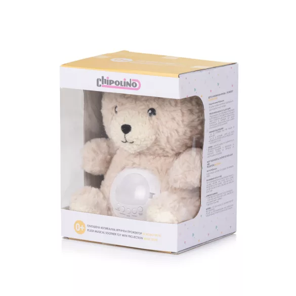 Chipolino plyšová hračka s projektorom - Bear beige