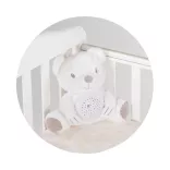 Chipolino plyšová hračka so svetlom a hudbou - Bear" white