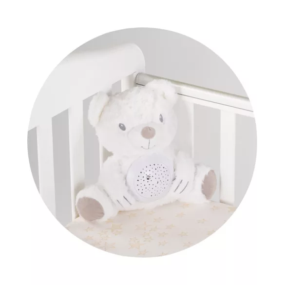 Chipolino plyšová hračka so svetlom a hudbou - Bear" white