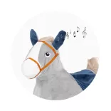 Chipolino skákací koník so zvukom - grey