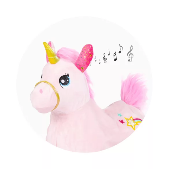 Chipolino skákací koník so zvukom - pink