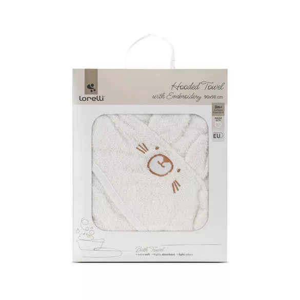 Lorelli osuška s kapucňou 90/90 cm - White