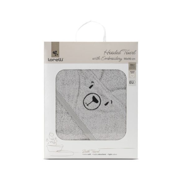 Lorelli osuška s kapucňou 90/90 cm - Grey
