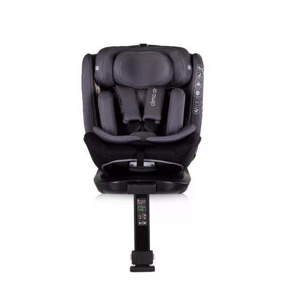Chipolino Clima Air I-Size autosedačka 40-150cm - anthracite